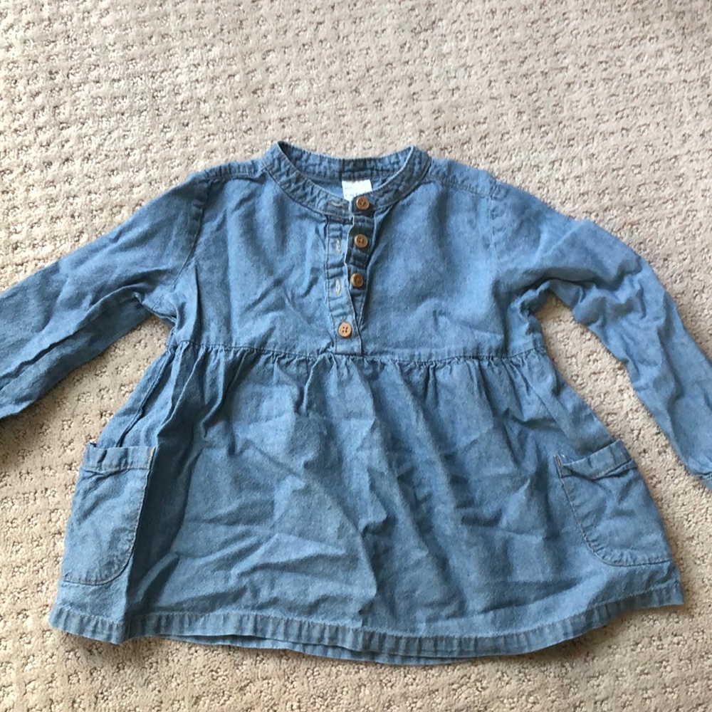 Chambray shirt dress size 24mo